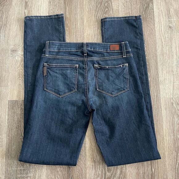 NWT Paige Skyline Straight Jeans in Deep Purple Blue - Size: 27 - Picture 7 of 8